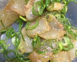 平目のワサビ中華和え♡作り方1写真