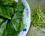 サクふわっ！モロヘイヤのかき揚げ♪作り方1写真