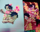 ワンピース ルフィ＆エース キャラチョコ作り方1写真