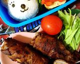 お弁当に！南瓜の肉巻きとペンギンおにぎり作り方11写真