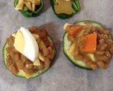 ズッキーニのカレー&チーズ納豆のせ作り方4写真