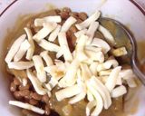 残りカレーとチーズ納豆の油揚げつつみ作り方2写真