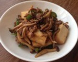 牛肉と厚揚げの炒め物作り方7写真