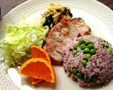 薬膳★えのきとわかめの生姜炒めポーク添え作り方3写真