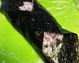 キャラ弁☆ゆかり卵のくまモンなおにぎらず作り方6写真