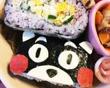 キャラ弁☆ゆかり卵のくまモンなおにぎらず作り方12写真