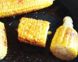 フライパンでバター醤油の焼きとうもろこし作り方6写真