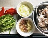 豚しゃぶネギ塩だれ de 冷やしラーメン作り方2写真