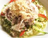 豚しゃぶネギ塩だれ de 冷やしラーメン作り方5写真