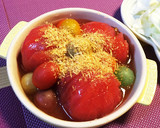簡単☆暑い夏にさっぱり！冷やしだしトマト作り方3写真