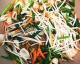 半熟ニラ玉子のトロトロえのき餡かけ作り方3写真