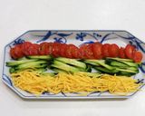 ﾓﾘﾝｶﾞとわかめde冷やし中華風サラダ作り方5写真