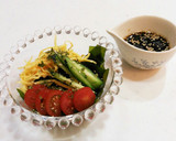ﾓﾘﾝｶﾞとわかめde冷やし中華風サラダ作り方6写真