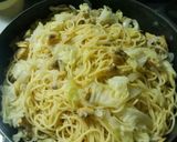 冷凍むきアサリできゃべつのボンゴレパスタ作り方7写真