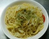 冷凍むきアサリできゃべつのボンゴレパスタ作り方8写真