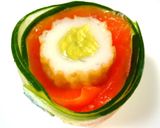 アボカドちくわのサーモンロール作り方7写真