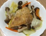 簡単！フライパン１つで♪鶏肉のスープ煮作り方7写真