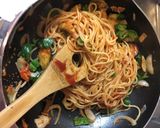 夏野菜で簡単ナスとピーマンのトマトパスタ作り方4写真