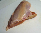 とりの胸肉ともやしのガーリック炒め作り方1写真