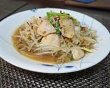 とりの胸肉ともやしのガーリック炒め作り方4写真