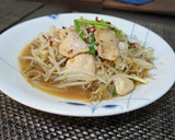 とりの胸肉ともやしのガーリック炒め作り方4写真
