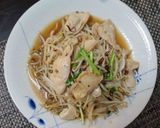 とりの胸肉ともやしのガーリック炒め作り方5写真