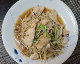 とりの胸肉ともやしのガーリック炒め作り方5写真