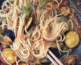 野菜たっぷり簡単ケチャップのみナポリタン作り方5写真