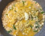 超簡単☆絹ごし豆腐のふわふわ卵とじ丼作り方3写真
