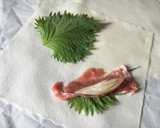 炒めず簡単！大葉と茗荷の春巻き作り方1写真