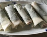 炒めず簡単！大葉と茗荷の春巻き作り方2写真