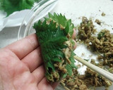居酒屋風　いわしと切干の大葉包み焼き作り方7写真