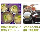 簡単♪白桃缶ゼリー♪お弁当デザート作り方12写真