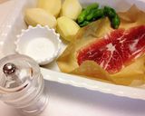 生ハム乗せフライドポテト＊ししとう添え作り方1写真