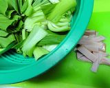 ＊チンゲン菜とハムの炒め＊作り方1写真