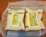 ２度うま？キャベツと卵のチーズトースト作り方2写真