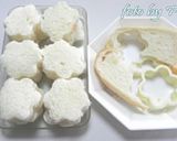 ★パーティー料理♪フラワーサンド②★作り方1写真