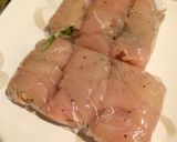 ささみクルクル巻♡レモン塩バターソース作り方3写真