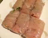 ささみクルクル巻♡レモン塩バターソース作り方3写真