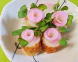 竹輪と蒲鉾de花瓶飾り☆お弁当オードブル作り方7写真