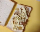 夕食の残りで！親子納豆トースト作り方4写真