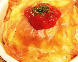 ワンタンの皮で！ひき肉ミルフィーユ！作り方9写真