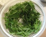 和食に合う♡アボカドと水菜のサラダ作り方1写真