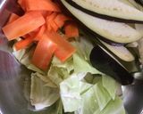ご飯に合う!野菜と卵の味噌バター炒め作り方1写真