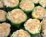 輪切りピーマン肉詰め　inチーズ作り方8写真