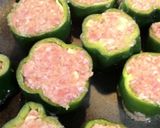 輪切りピーマン肉詰め　inチーズ作り方7写真