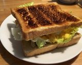 土曜のお昼はふわふわ卵のトーストサンド作り方15写真