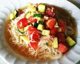 ズッキーニとトマトのアレンジそうめん作り方5写真
