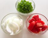 和味☆トマトのお味噌汁作り方1写真