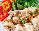 蒸し暑い日にあっさり！蒸し鶏の梅肉ソース作り方9写真